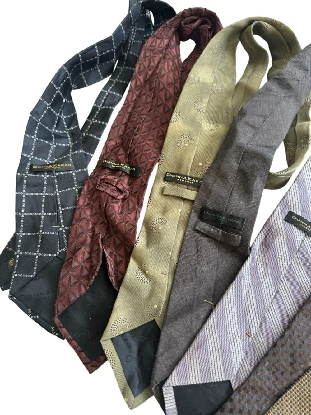 DONNA KARAN Men's Vintage Lot of 7 Neck Ties